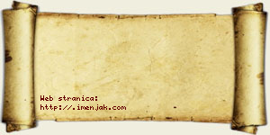 Žaklina Palijić vizit kartica